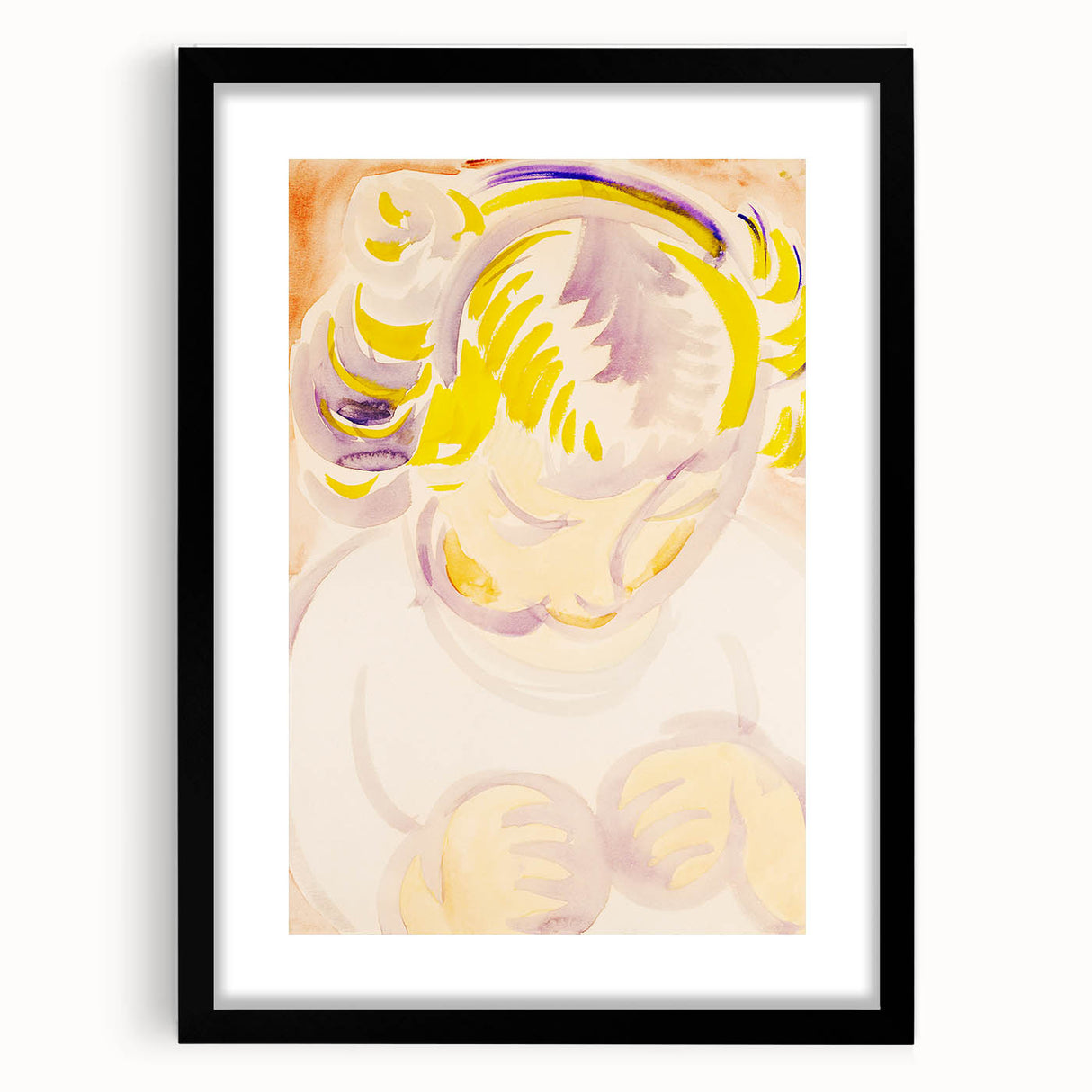 Abstract Portrait of a Child - Modern Wall Art by Henry Lyman Sayen