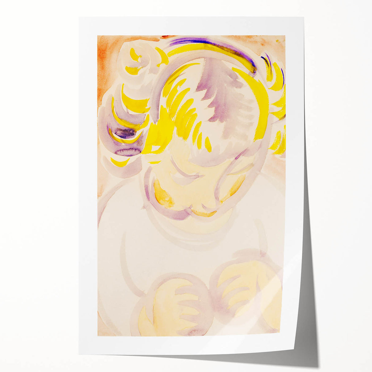 Abstract Portrait of a Child - Modern Wall Art by Henry Lyman Sayen