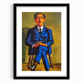 Bold Portrait of Poet Wall Art - Modern Art Print by Lundstrøm
