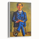 Bold Portrait of Poet Wall Art - Modern Art Print by Lundstrøm