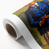 Bold Portrait of Poet Wall Art - Modern Art Print by Lundstrøm