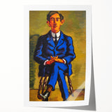 Bold Portrait of Poet Wall Art - Modern Art Print by Lundstrøm