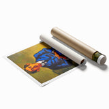 Bold Portrait of Poet Wall Art - Modern Art Print by Lundstrøm