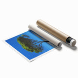 Stunning rolled canvas print showcasing a vibrant landscape of cliffs with intricate details, perfect for home decor. Packaged securely in a durable tube for safe delivery.