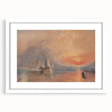 Romanticism Art - The Fighting Temeraire by J.M.W. Turner Print