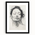 Contemporary Dining Art Pieces – Black & White Portrait Sketch