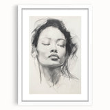 Contemporary Dining Art Pieces – Black & White Portrait Sketch