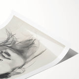 Contemporary Dining Art Pieces – Black & White Portrait Sketch