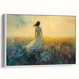 Abstract figurative framed canvas art showcasing a dynamic white design, displayed in a modern setting. Perfect for contemporary home decor, adding elegance and sophistication.