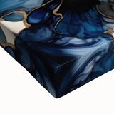 Close-up of colorful abstract floral wall art on stretched canvas, showcasing vibrant petals and intricate details, perfect for modern home decor.