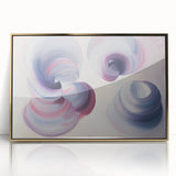 Framed abstract geometric art piece in gold hues, showcasing intricate patterns and modern design elements, perfect for contemporary home decor.