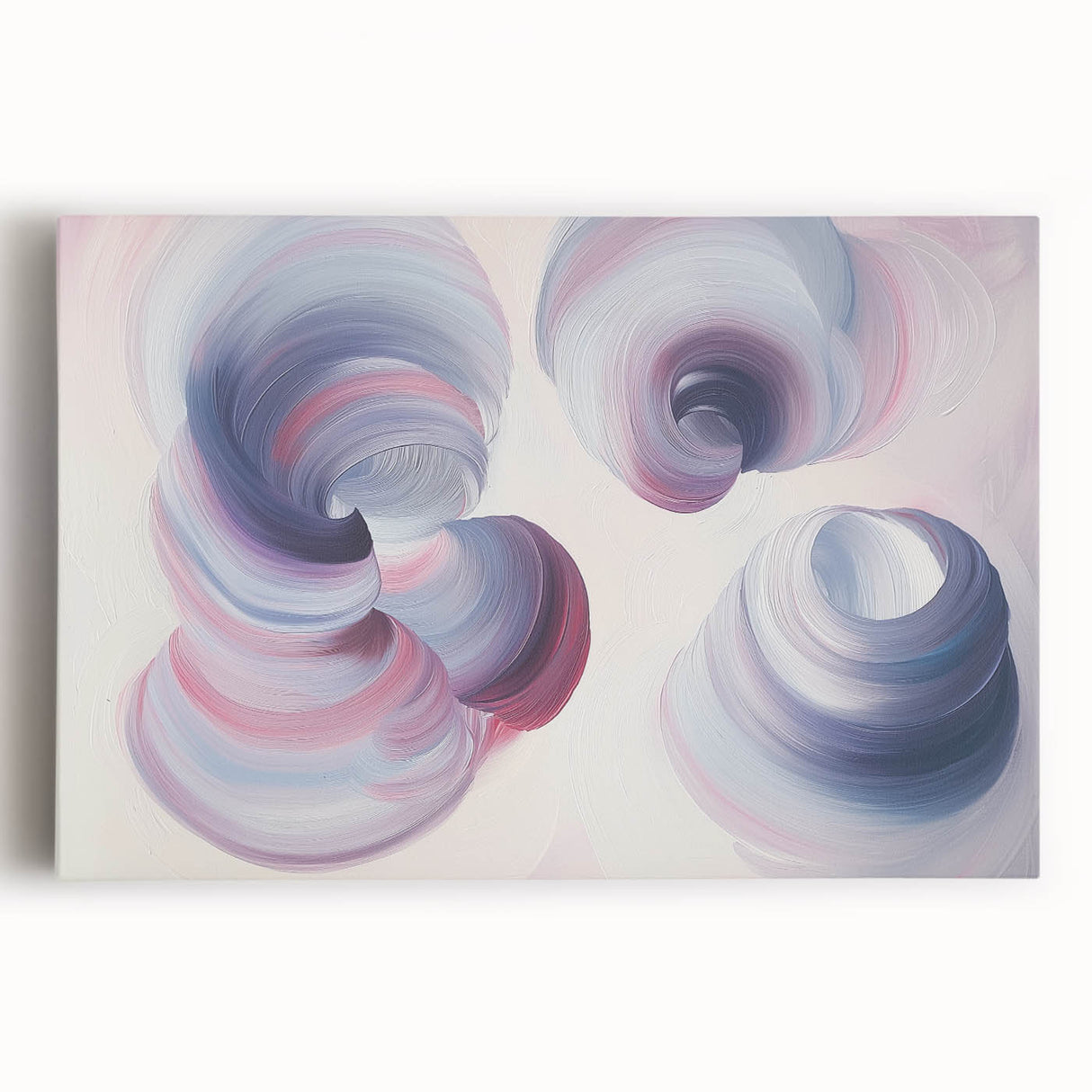 Abstract geometric stretched canvas art featuring vibrant colors and intricate patterns, perfect for modern home decor, showcasing a contemporary artistic style.