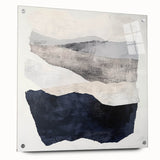 Modern Abstract Wall Art – Neutral Layers in Black, Beige & Gray