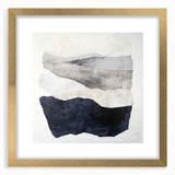 Modern Abstract Wall Art – Neutral Layers in Black, Beige & Gray