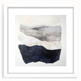 Modern Abstract Wall Art – Neutral Layers in Black, Beige & Gray