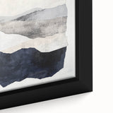 Modern Abstract Wall Art – Neutral Layers in Black, Beige & Gray