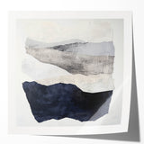 Modern Abstract Wall Art – Neutral Layers in Black, Beige & Gray