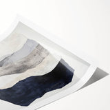 Modern Abstract Wall Art – Neutral Layers in Black, Beige & Gray