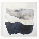 Modern Abstract Wall Art – Neutral Layers in Black, Beige & Gray