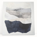 Modern Abstract Wall Art – Neutral Layers in Black, Beige & Gray