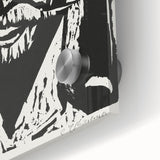 Expressionist Art - Striking Monochrome Portrait in Abstract Style