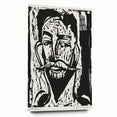 Expressionist Art - Striking Monochrome Portrait in Abstract Style