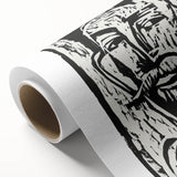 Expressionist Art - Striking Monochrome Portrait in Abstract Style