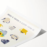 Extra large wall art featuring black line art flowers on a white background, ideal for large living room decor.