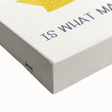 Large art of a black and white landscape painting on stretched canvas, ideal for bedroom wall decor.