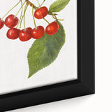 Close-up of extra large black wall art featuring colorful, textured fruits on framed canvas, ideal for living room decor.