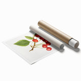 Extra large rolled print of colorful floral art on a white background.