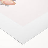 Teddy Bear on Swing Print - Girls Bedroom Nursery Wall Art