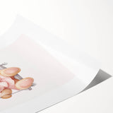 Teddy Bear on Swing Print - Girls Bedroom Nursery Wall Art