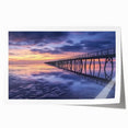 Landscape bridge rolled print showcasing intricate details and vibrant colors, elegantly packaged in a durable cardboard tube for safe delivery. Ideal for home decor enthusiasts seeking unique wall art that adds character and charm.