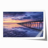 Landscape bridge rolled print showcasing intricate details and vibrant colors, elegantly packaged in a durable cardboard tube for safe delivery. Ideal for home decor enthusiasts seeking unique wall art that adds character and charm.