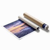 Landscape bridge rolled print showcasing intricate details of a scenic bridge design, featuring vibrant colors and textures, securely packaged in a protective tube.