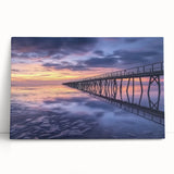 Landscape canvas print showcasing a serene bridge scene with vibrant colors and intricate details, perfect for home decor or art enthusiasts. The artwork evokes tranquility and nature, ideal for enhancing any living space.