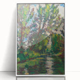 Modern Wall Art - Tranquil River Landscape - Contemporary Art Print