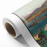 Vintage Geneva Travel Poster - Swiss Lake & Mountains Art Print