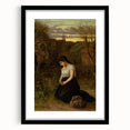 Realism Art Print of Woman in Cemetery - Detailed Classical Realism Canvas