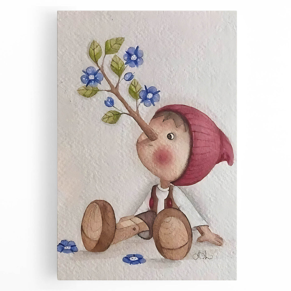 Pinocchio Boys Room Wall Art – Whimsical Kids Wall Art Print