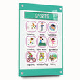 Children's Learning Art Prints - Sports Activity Chart