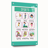 Children's Learning Art Prints - Sports Activity Chart
