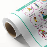 Children's Learning Art Prints - Sports Activity Chart