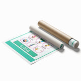 Children's Learning Art Prints - Sports Activity Chart