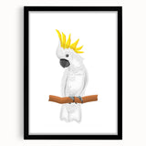 Cockatoo Parrot Nursery Wall Art – Baby Room & Kids Decor Print