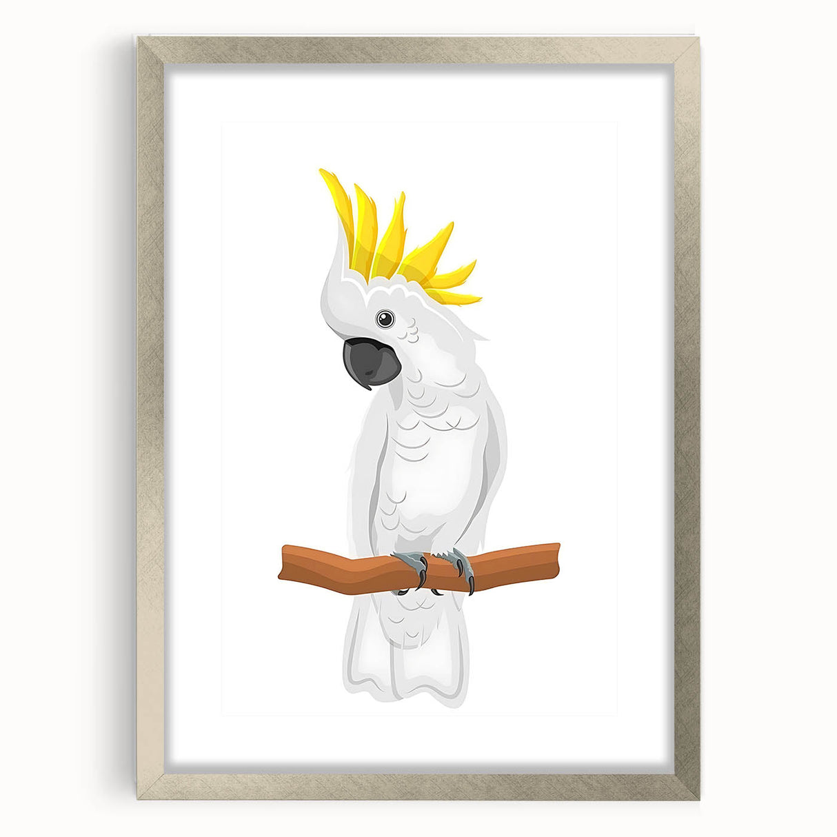 Cockatoo Parrot Nursery Wall Art – Baby Room & Kids Decor Print