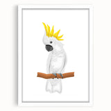 Cockatoo Parrot Nursery Wall Art – Baby Room & Kids Decor Print