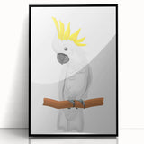 Cockatoo Parrot Nursery Wall Art – Baby Room & Kids Decor Print