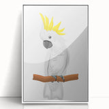 Cockatoo Parrot Nursery Wall Art – Baby Room & Kids Decor Print